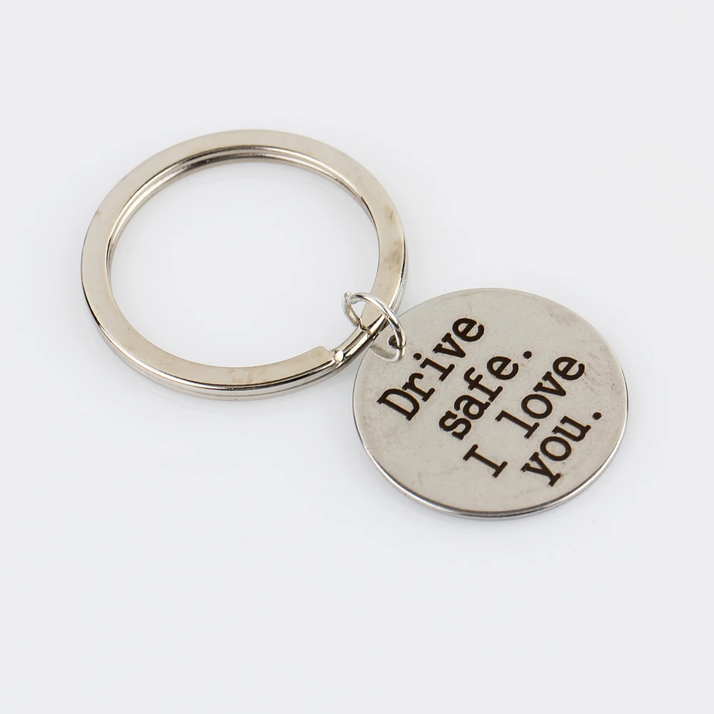 Personalized Drive safe I Love You Key Rings Engraved Car Chain for Boyfriend Girlfriend Couples Valentines Gift Jewelry | Украшения и