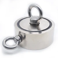 strong powerful neodymium magnet round hook salvage magnet sea fishing holder pulling mounting pot with ring 48mm 60mm 67mm 94mm