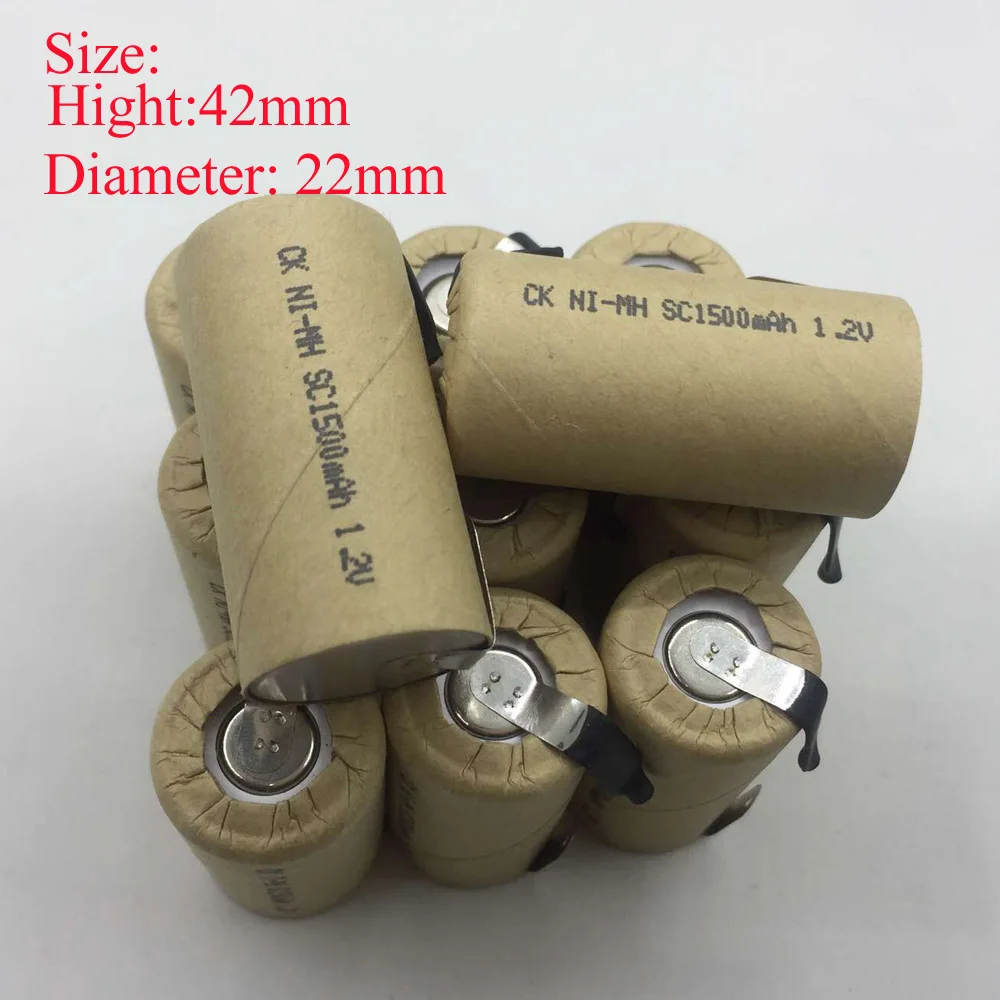 Аккумуляторные батарейки SORVESS 10 20 шт. Ni Mh батареи SC1500mAh 1 2 В SC с сварочными
