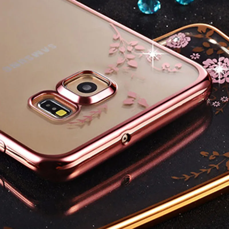 Mi3 TPU Silicone Case for Xiaomi 3 / M3 Luxury Glitter Pretty Rhinestone Flower Butterfly Print Back Cover Phone |