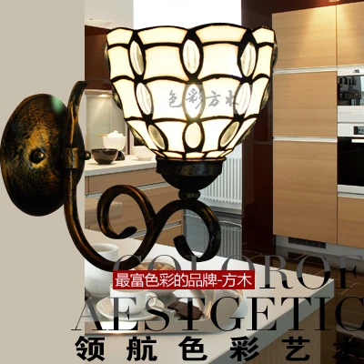 European Tianyuan Di Giovanni colored glass wall / mirror front lamp bedside aisle lighting fixtures YY027-6 |