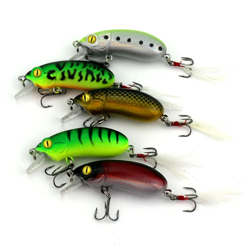 Оптовая продажа 100 шт./лот 60 мм 10 г жесткие рыболовные приманки кренкбейт 1 8-3 9 м