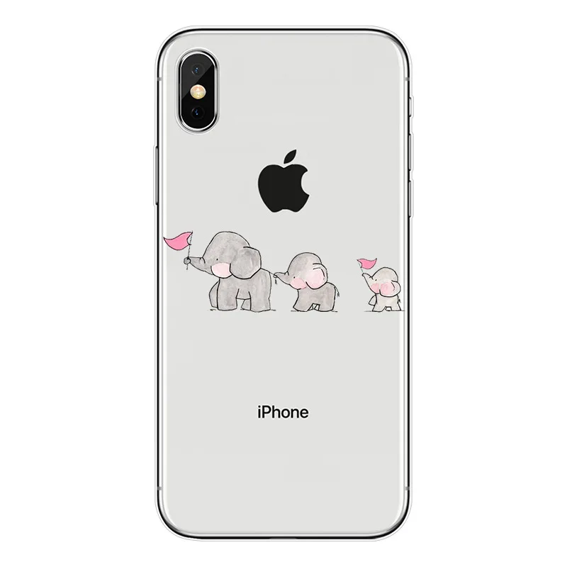 Мягкий силиконовый прозрачный чехол из ТПУ для iphone 6, 6s, 7, 8 Plus, 5, 5S, SE, X, Xs, Max, Xr, Capinha Coque - Цвет: 10