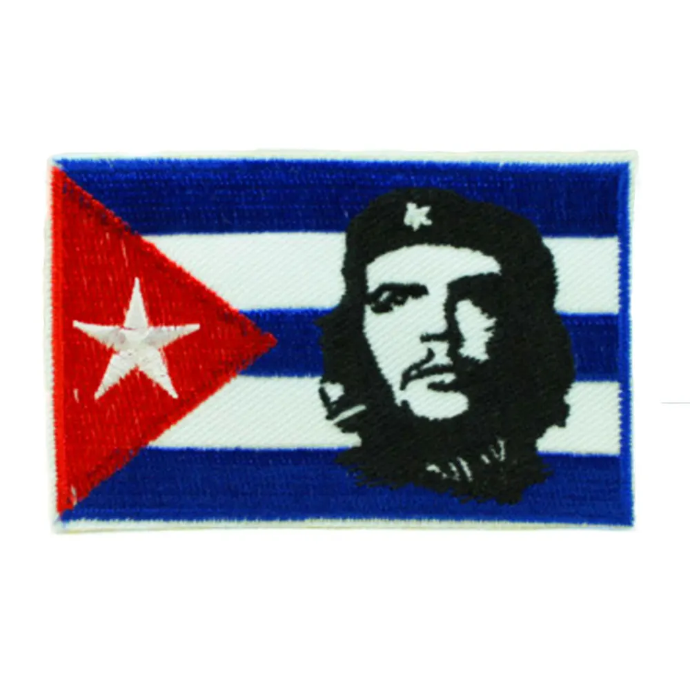 Cuba Нашивки с национальным флагом для одежды, нашивки с национальной эмблемой, нашивки с вышивкой, наклейки для одежды, нашивки с изображением страны, железные нашивки - Цвет: Cuba
