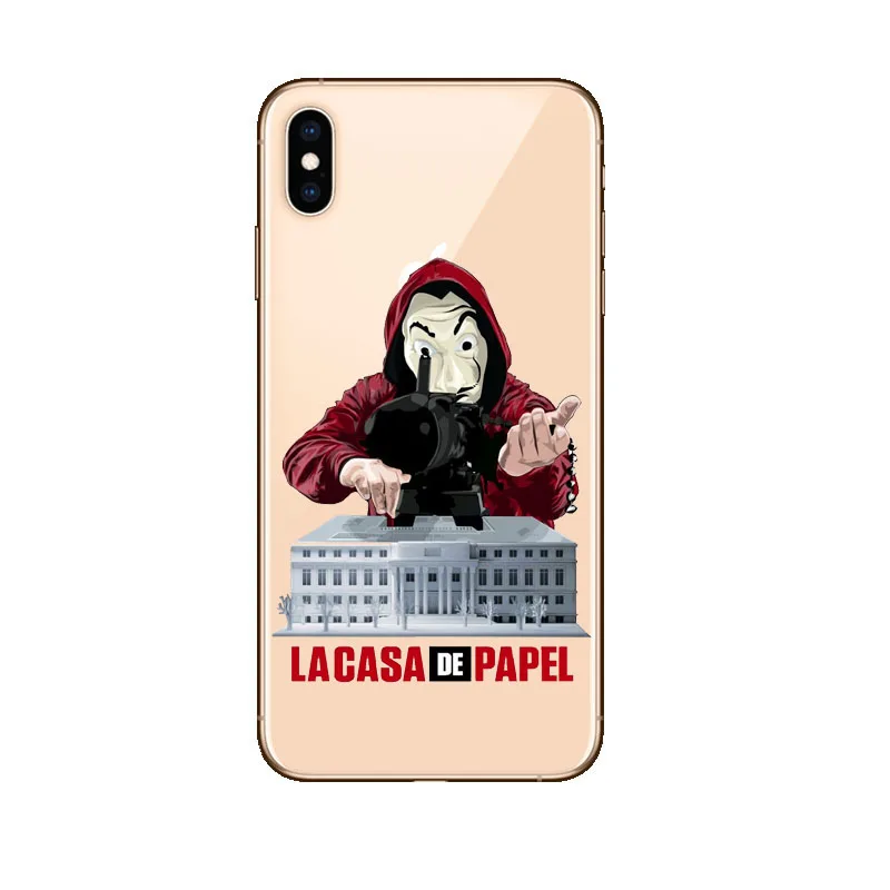 La casa de papel Tokio испанский ТВ прозрачный мягкий ТПУ чехол для телефона задняя крышка