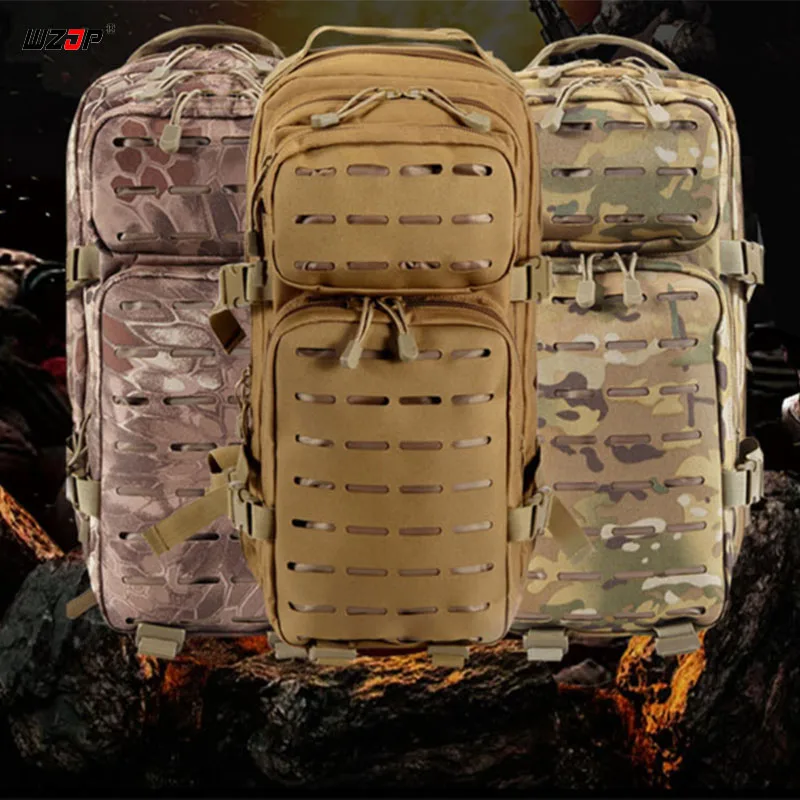 WZJP 3P Открытый тактический военный 20-35L Molle рюкзак Водонепроницаемый Многофункциональный рыболовный мешок высокое качество ткань Оксфорд сумка