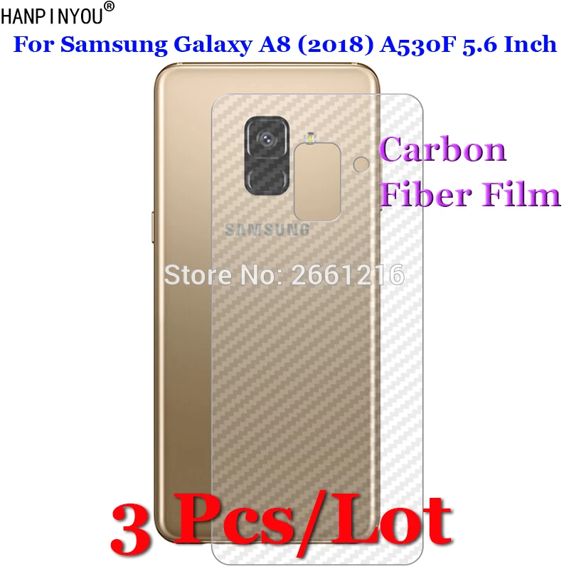 3 шт./лот для Samsung Galaxy A8 (2018) A530F 5 6 дюйма 3D противоскользящая задняя пленка из