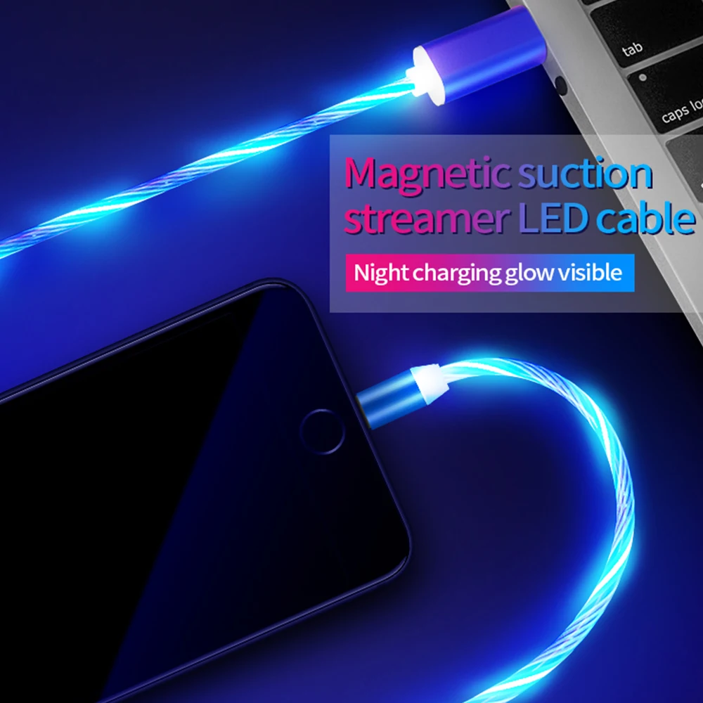PORTEFEUILLE Магнитный зарядный кабель chargeur для iphone 7 6s 6 8 plus x xs type-c Samsung Micro USB зарядное