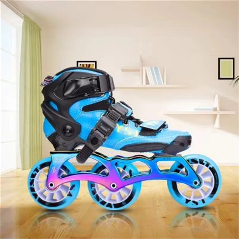 Model 6 Роликовые коньки из углеродного волокна для детей, детские гоночные треки 3X90 мм 3X100 мм 110 мм 4X90 мм 3 4 колеса - Цвет: Model 6
