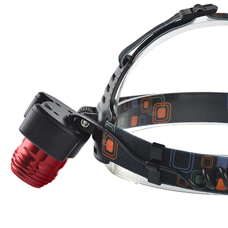 Дропшиппинг C светодиодный световой фонарь головная лампа T6 + 2COB 8000LM Zoom головой