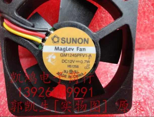 SUNON GM1245PFV1-A 4 5 см 4510 DC12V 0 7 W 3 он-лайн ультра тихий охлаждающий вентилятор |