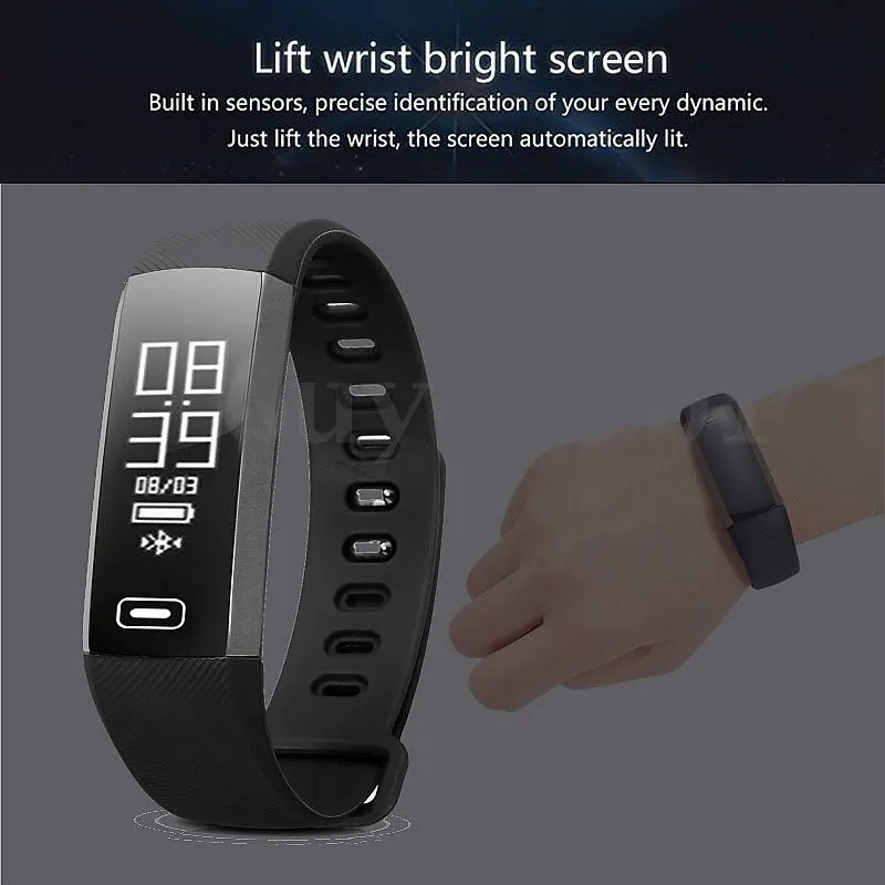 Smart Bracelet Fitness Tracker Heart Rate Blood Pressure Monitor Call Reminder Wristband for Android iOS System | Электроника
