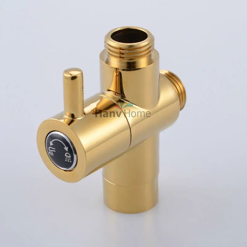 Латунный Т-образный регулирующий клапан Golden G1/2 &quotдля ручной душевой лейки биде |