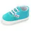 Для новорожденных дети мальчик для маленьких девочек Популярные Повседневное парусиновые кроссовки мягкая подошва малыш унисекс детская обувь Prewalker 0- 18 м - Цвет: Light Blue