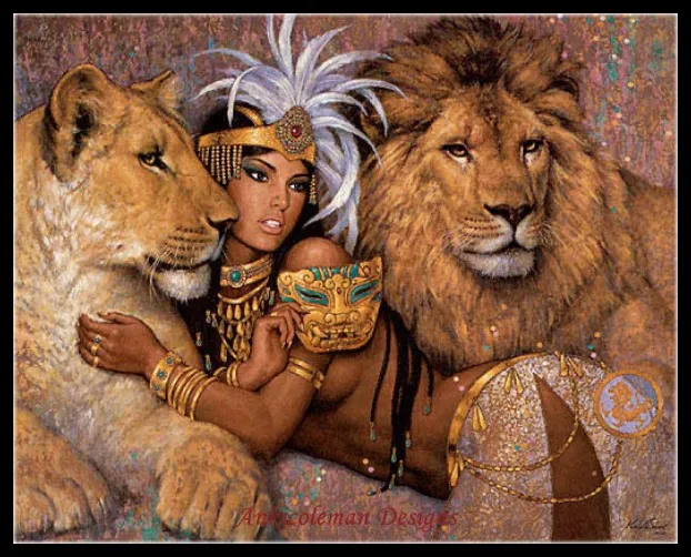 

Needlework for embroidery DIY DMC High Quality - Counted Cross Stitch Kits 14 ct Oil painting - Lioness