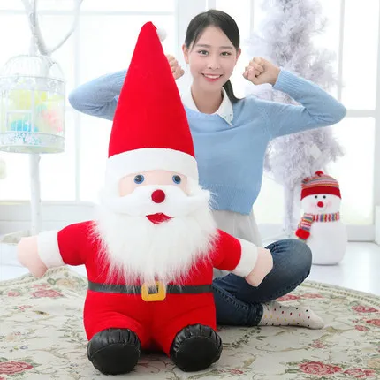 Cartoon Anime Red Santa Claus Plush Dolls Creative Christmas Stuffed Toys 20cm 30cm 40cm Soft PP Cotton Doll Gifts | Игрушки и хобби