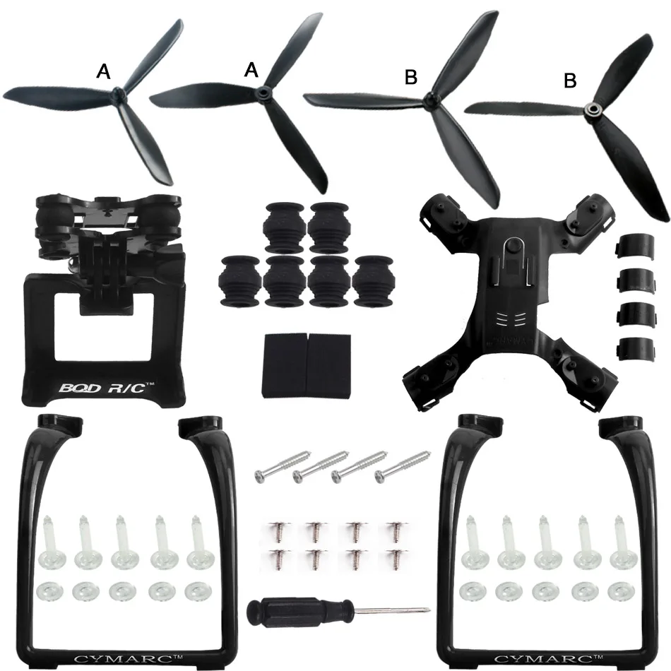 MJX B2W B2C RC Модернизированный Дрон пропеллер шасси Экшн камера Gimbal Mount Holder Bugs 2 Quadcopter