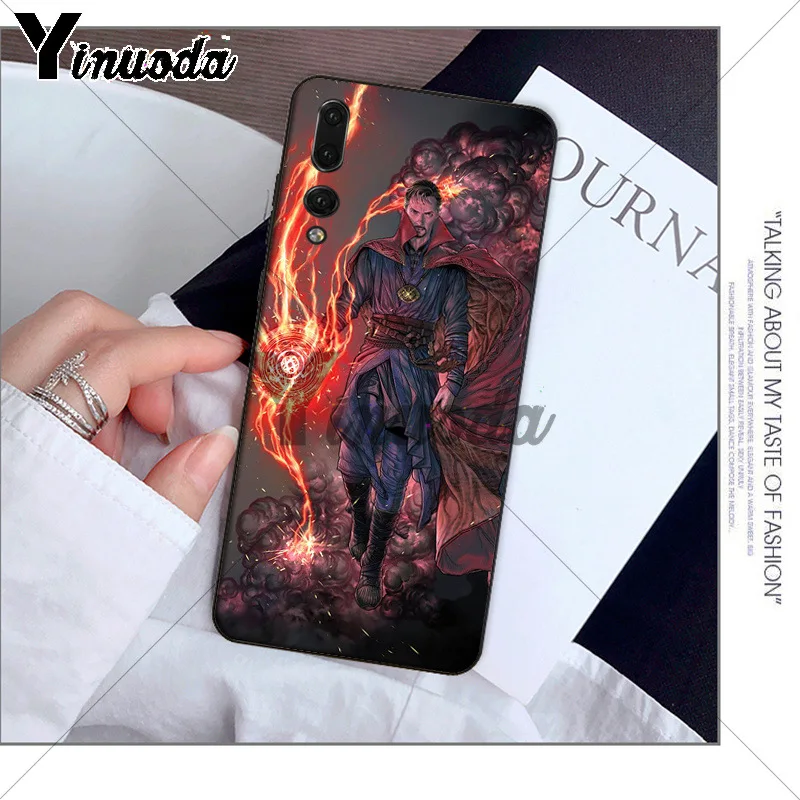 Yinuoda Marvel Doctor Strange мягкий черный чехол для телефона Huawei P10 plus 20 pro P20 lite mate9 10 honor view10 |