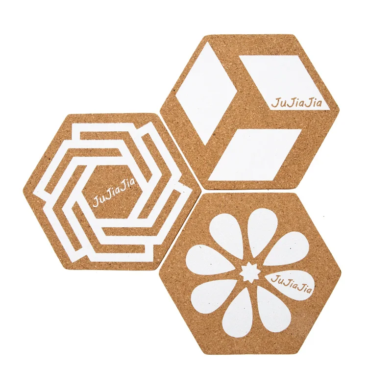 Wood Soft Coaster Pad Coffee Cup Tea Drink Mat Pot Geometry Dining Wooden Heat-insulated Placemats Decoration Accessories | Дом и сад