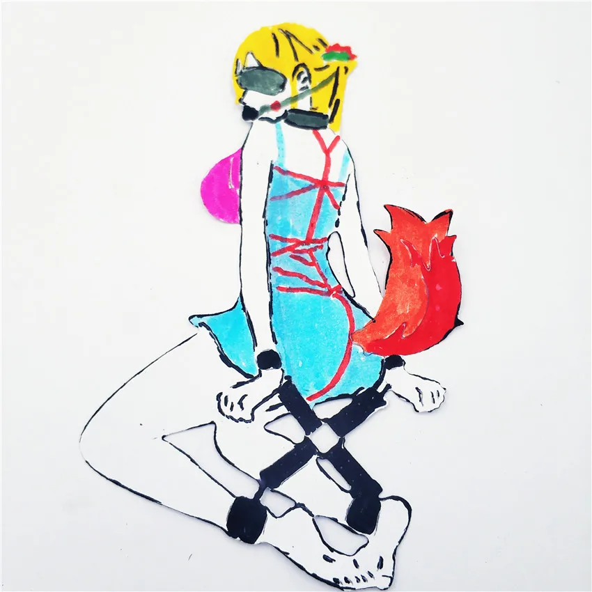 Высекальные штампы SM Спайс сексуальная лиса женщина девочка металлическая крафт