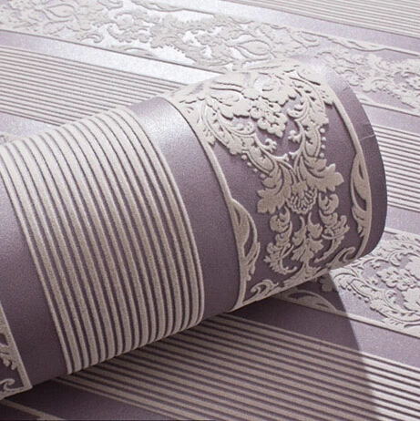 3d papel де parede в полоску дамасский кофе бархатные обои для гостиной обои домашний декор фон обои