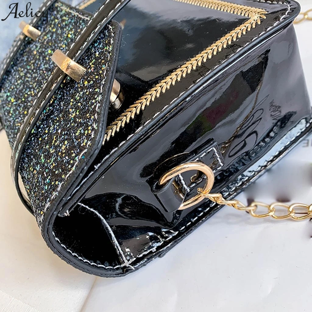 Женские сумки-мессенджеры Aelicy Маленькая женская сумочка с клапаном и открытыми