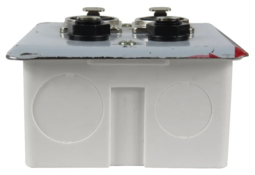 STARAUDIO SWP-4001 Серебристая стальная настенная панель 2 XLR 3 Pin Female ports и 2 1/" 6,35 мм гнезда