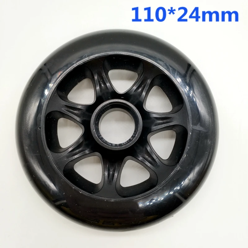 Бесплатная доставка коньки колеса 110 мм 8 шт./лот черный 85 A|wheels 100|skating wheel 100speed skates