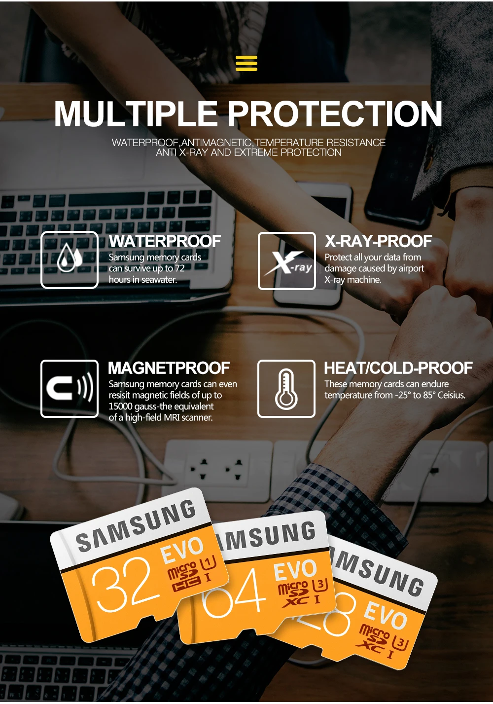 Карта памяти SAMSUNG 64G 128G 256G SDHC EVO plus MicroSD Micro SD C10 4K TF Транс флэш 32 GB класс 10 телефонные карты для go pro