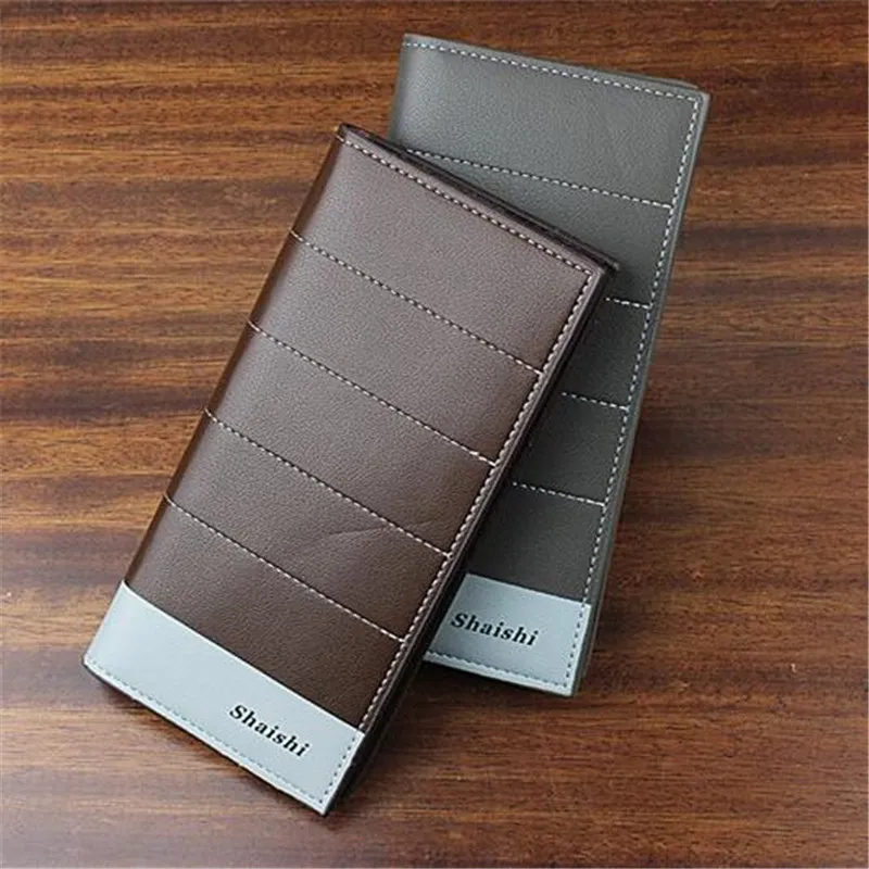 2016 мужской деловой сумки кожаный бумажник долго успешных мужчин мода шить отбор