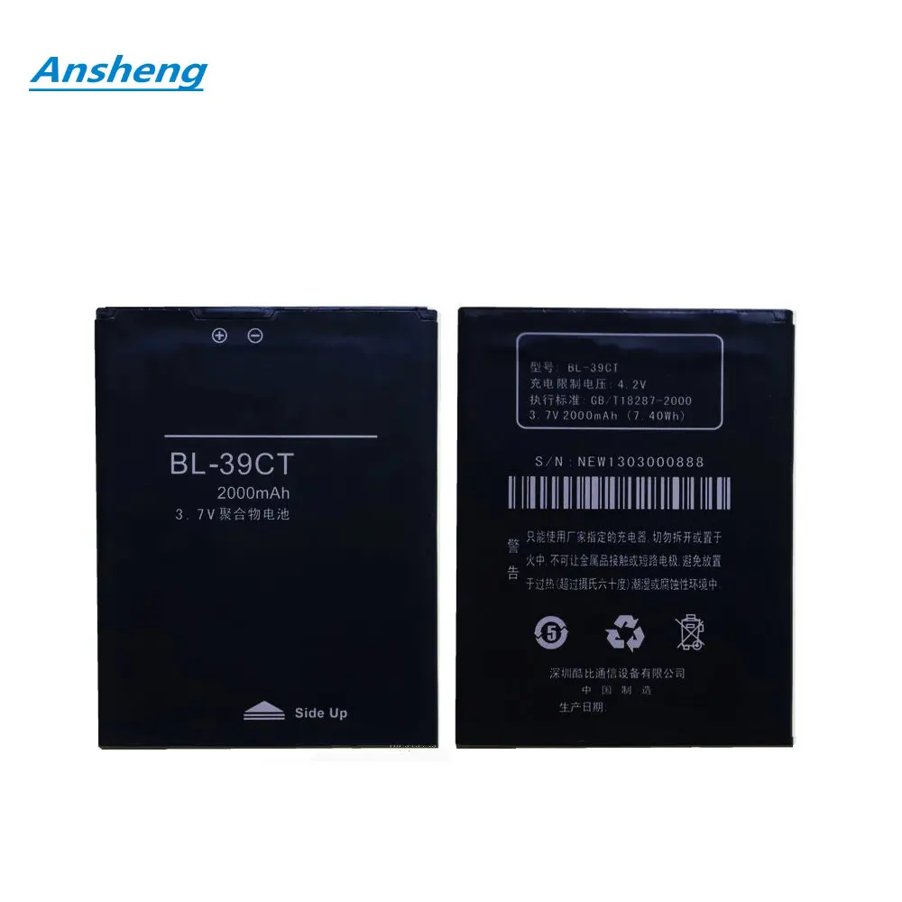 Ansheng Высокое качество 2000 мАч BL 39CT Аккумулятор для Koobee X7 X7T A790T Wexler ZEN 5