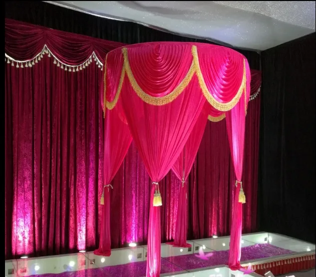 Белый красный цвет диаметр 2 м свадебное украшение на заказ круглый