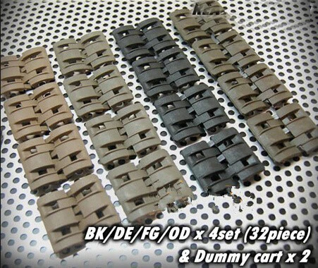 32 шт. в 1 упаковке тактические страйкбольные рельсы крышки панелей плоские Pat Pend 4