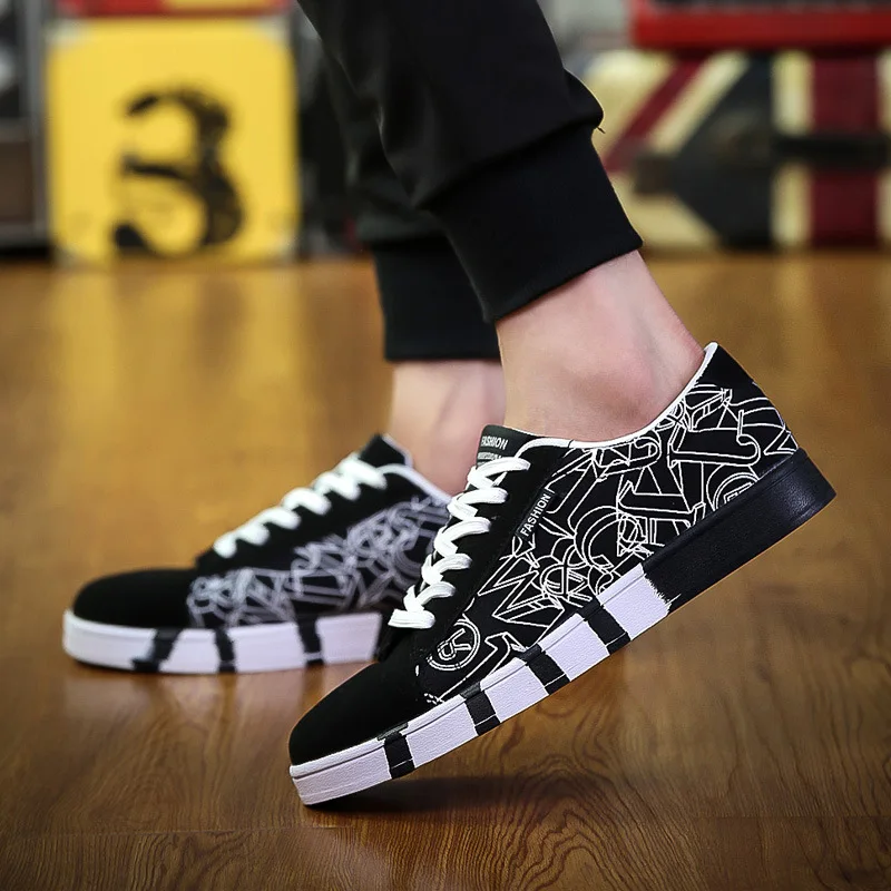 Spring New Men's Leisure Korean Fashion Canvas Shoes Sports Board Student Running | Обувь