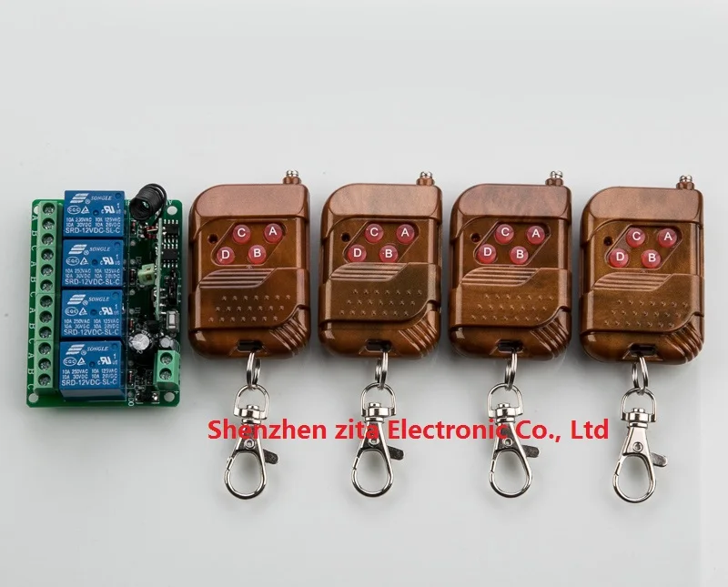 Релейный приемник и передатчик для умного дома|rf wireless remote control|4ch rf wirelesswireless transmitter