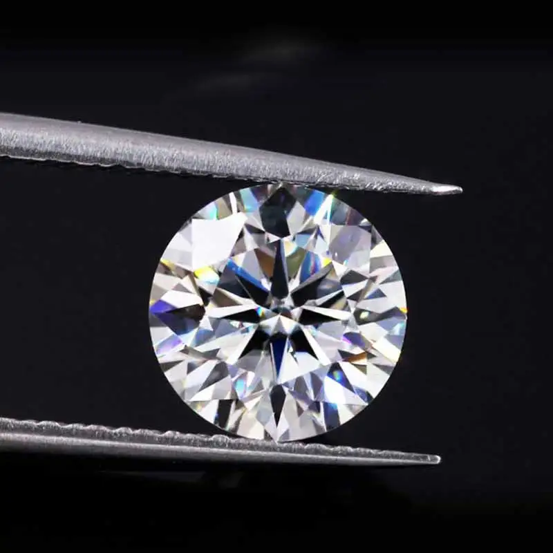 CSJ круглые бриллиантовые огранки Moissanite 0 5 карат мм D Цвет свободные драгоценные