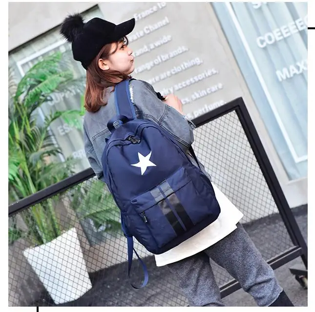 Большой емкости 5 звезд полосатый рюкзак Капитан Америка щит Рюкзак Школьная