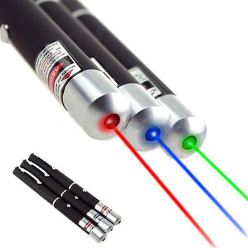 

Green Red Blue Laser Pointer Pen Visible Beam Light Lazer 532NM-405NM 5mw Beam Ray Laser Pointer Instructor Pen Flashlight P0.2