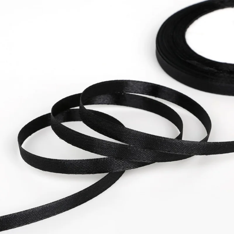 Ткань 10 мм 25 ярдов розовая шелковистая полиэфирная Яркая Лента с вышивкой