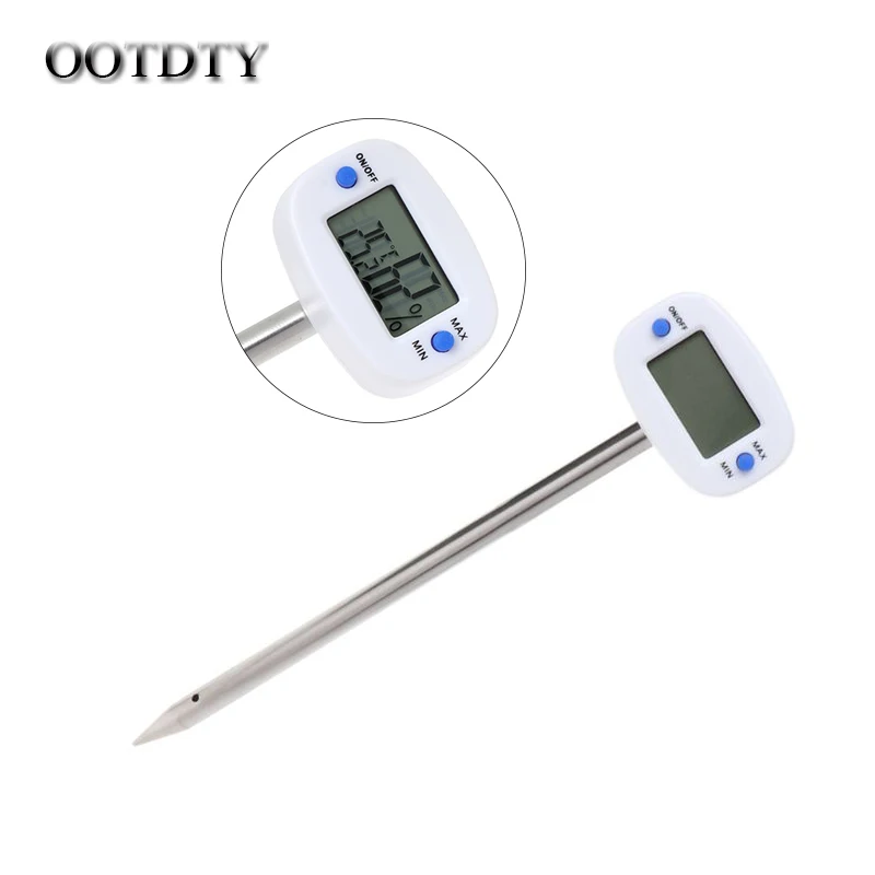 

OOTDTY Digital Soil Tester Meter Temperature Humidity Monitor For Garden Lawn Plant Pot Flower planting soil selection