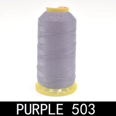 Purple 503 Бренд высокого качества 800 м 300D/3 высокопрочная нить для швейной машины тонкие кожаные шторы из парусины аксессуары для одежды DIY - Color: Purple 503