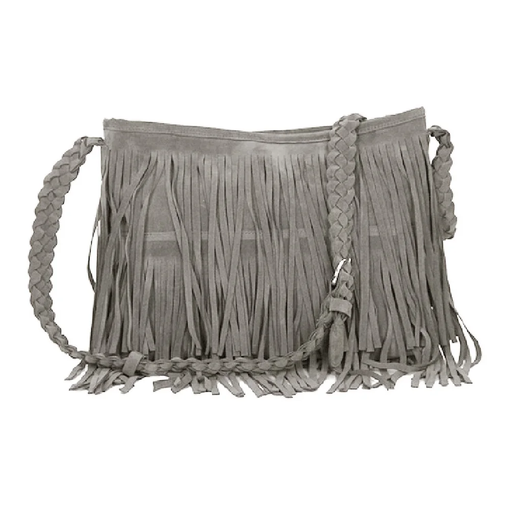 Повседневные женские туфли с бахромой на плечо сумка через сумка-тоут Сумки из
