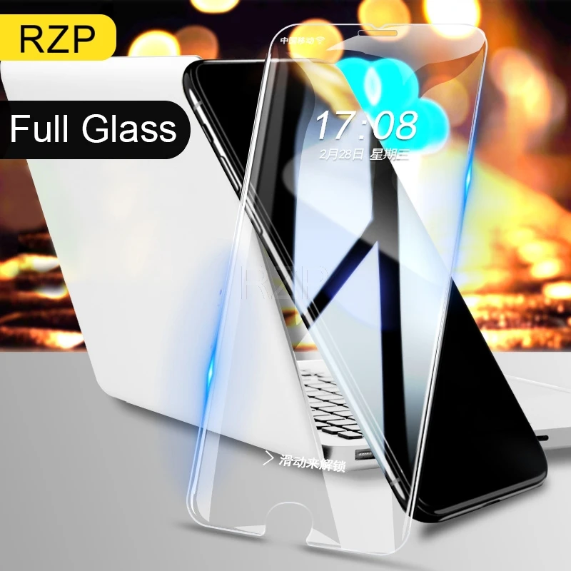 Защита экрана RZP 9H для Apple iPhone 11 Pro X XS Max XR 5 5S 5C SE 6 6s 7 8 Plus закаленное стекло 10