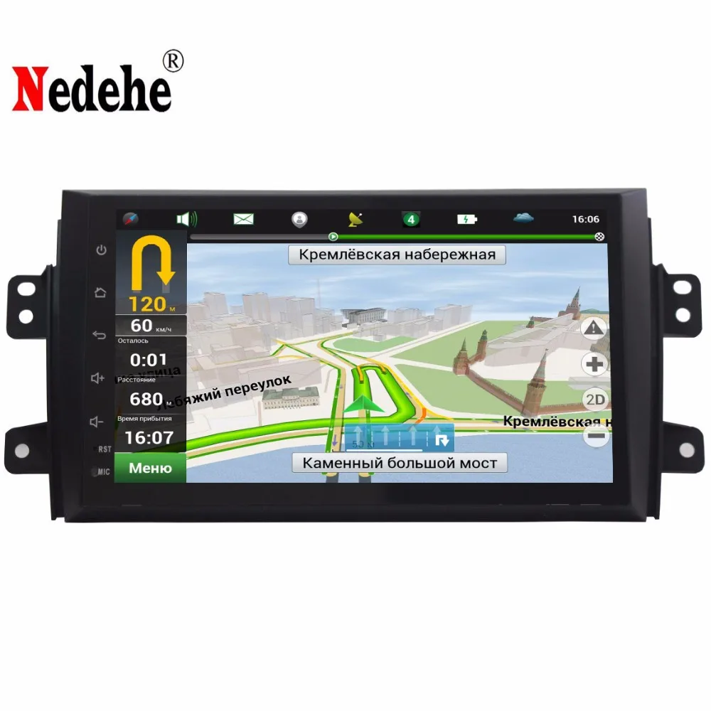 9 дюймовый 1024*600 четырехъядерный Android 7 0 для SUZUKI SX4 2006 2007 2008 2009 2010 2011 2012 2013