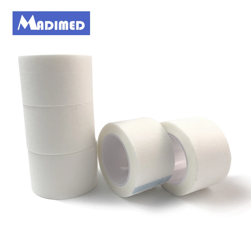 MADIMED Nail tape12 рулонов/лот 2 5 см x 9 1 м клейкая Нетканая дышащая Микропористая лента
