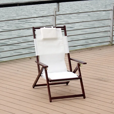 Пляжное Кресло уличная мебель садовая из массива дерева складной стул для