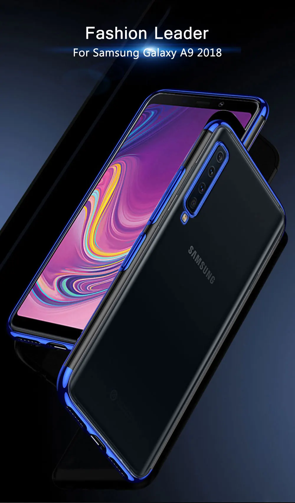 A9 чехол для samsung Galaxy A9 чехол мягкий силиконовый задний Простой Прозрачный чехол из ТПУ для samsung A9 Pro чехол A920