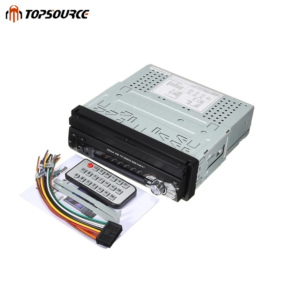 Автомагнитола стерео аудио радио Bluetooth 1DIN 7 &quotHD выдвижной сенсорный экран