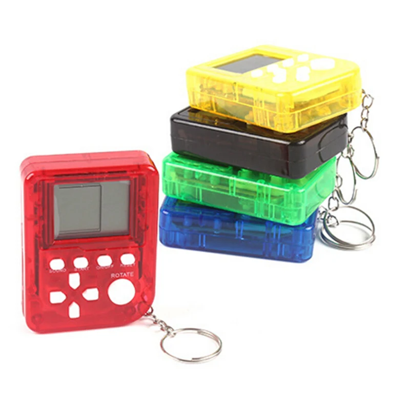 Ностальгический тетрис кирпич брелок с рисунком из игры Портативный Виртуальная