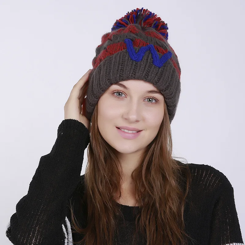 Skullies Beanies шапки женские зимние теплые кашемировые маски для лица классический